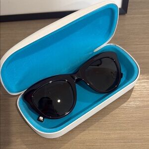 Warby Parker Elegant Black/Blue Sunglasses